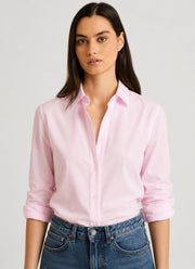 Patrick Assaraf Long Sleeve Cotton Relaxed Shirt