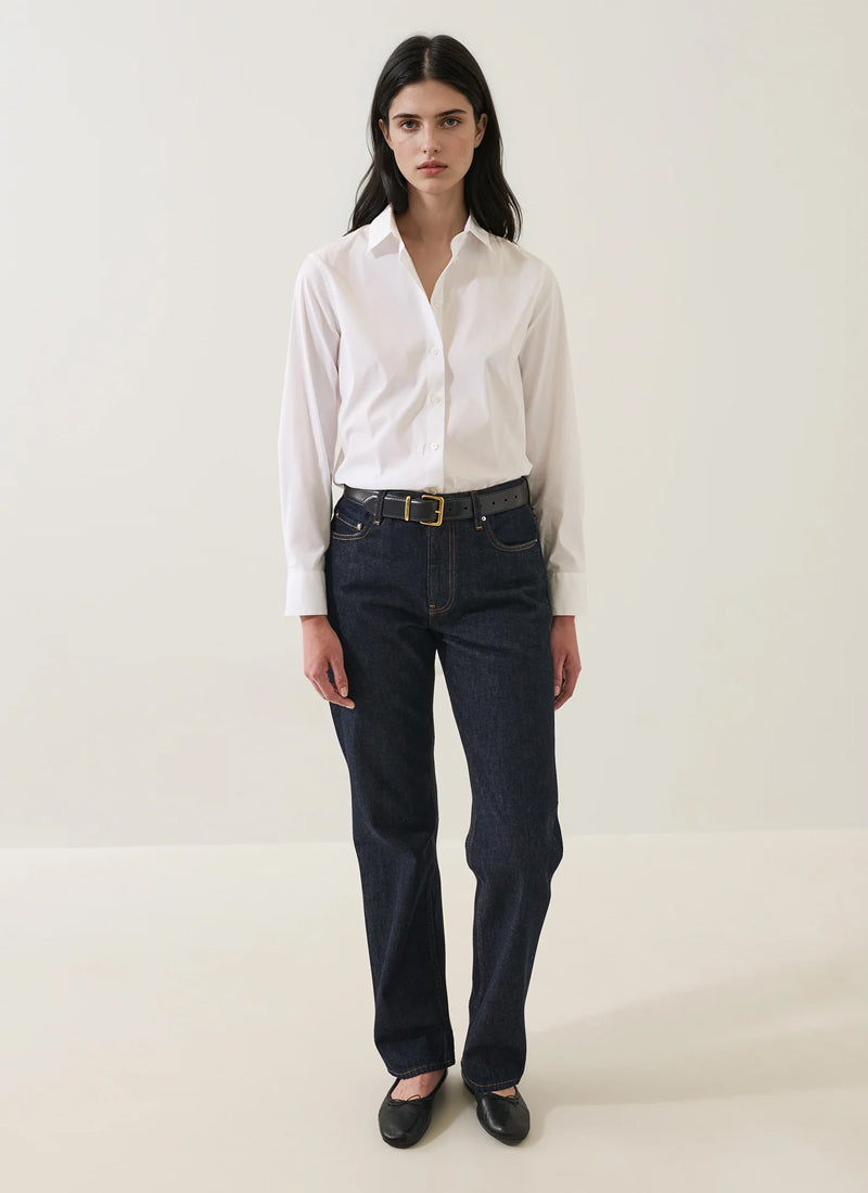Patrick Assaraf Cotton Stretch Long Sleeve Classic Shirt