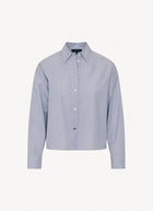 Patrick Assaraf Cotton Stripe Boxy Shirt
