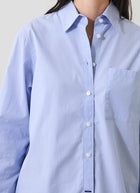 Long Sleeve Cotton Stripe Boyfriend Shirt by Patrick Assaraf