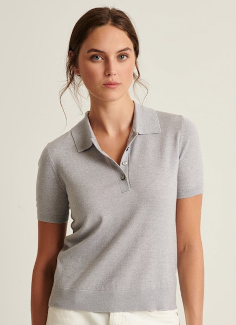 Patrick Assaraf 16gg Xfine Merino Fitted Short Sleeve Polo
