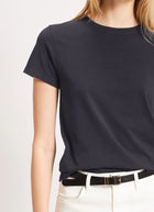 Patrick Assaraf Short Sleeve Iconic Fitted Crew Tee