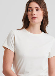 Patrick Assaraf Short Sleeve Iconic Fitted Crew Tee
