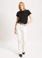 Patrick Assaraf Short Sleeve Iconic Fitted Crew Tee