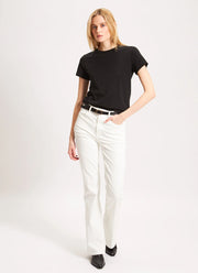 Patrick Assaraf Short Sleeve Iconic Fitted Crew Tee