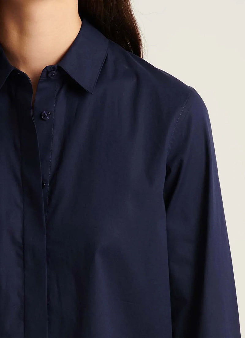 Patrick Assaraf Long Sleeve Cotton Relaxed Shirt