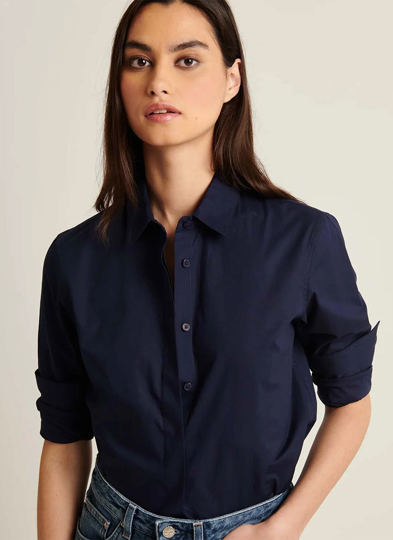 Patrick Assaraf Long Sleeve Cotton Relaxed Shirt