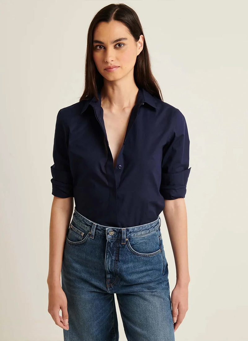 Patrick Assaraf Long Sleeve Cotton Relaxed Shirt