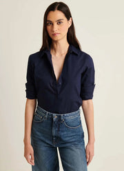 Patrick Assaraf Long Sleeve Cotton Relaxed Shirt