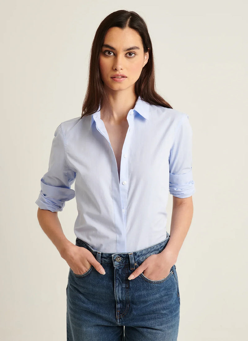 Patrick Assaraf Long Sleeve Cotton Relaxed Shirt