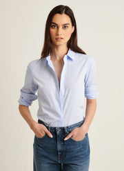 Patrick Assaraf Long Sleeve Cotton Relaxed Shirt