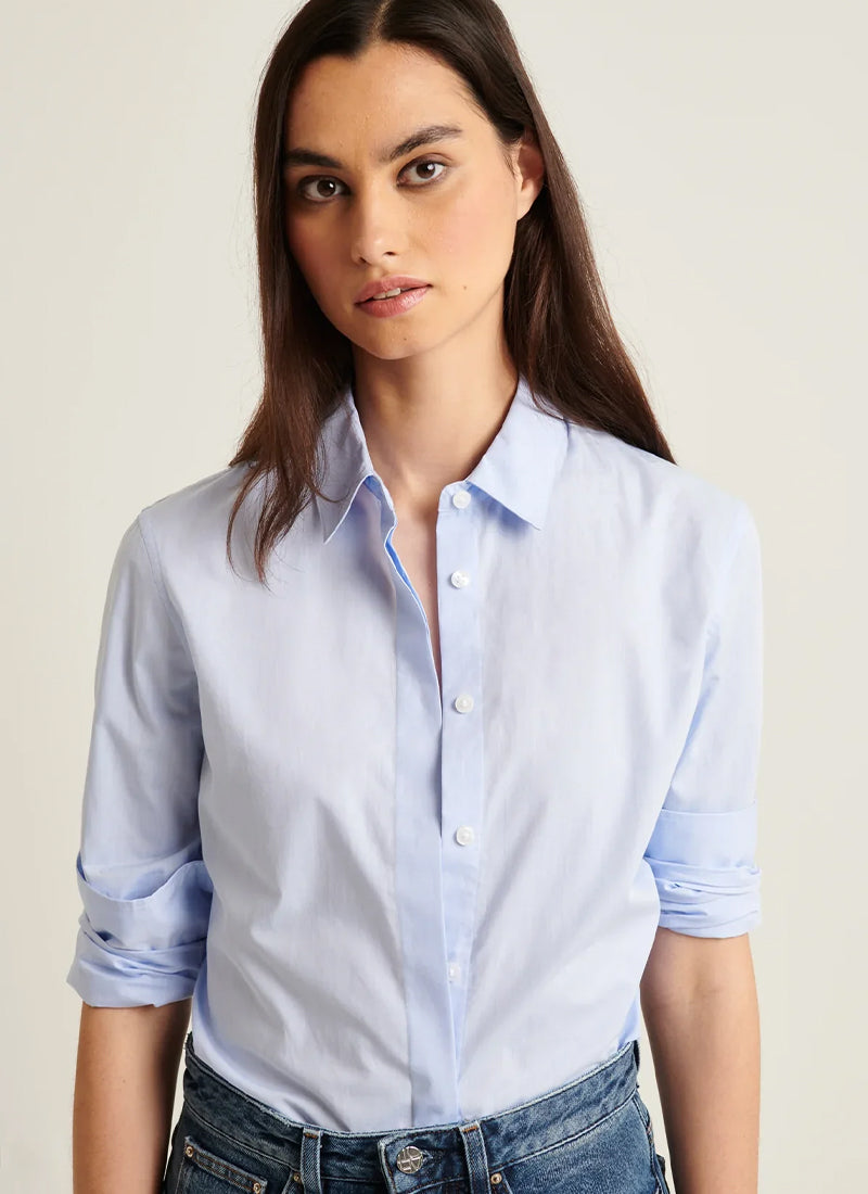 Patrick Assaraf Long Sleeve Cotton Relaxed Shirt