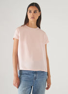 Patrick Assaraf Silk Short Sleeve Crewneck Shirt