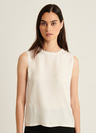 Patrick Assaraf Silk Crew Neck Tank
