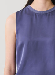Patrick Assaraf Silk Crew Neck Tank