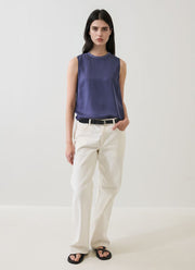 Patrick Assaraf Silk Crew Neck Tank