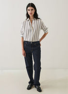  Long Sleeve Silk Satin Relaxed Shirt by Patrick Assaraf at Andrews 