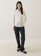 Long Sleeve Silk Satin Relaxed Shirt