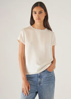 Patrick Assaraf Silk Short Sleeve Crewneck Shirt