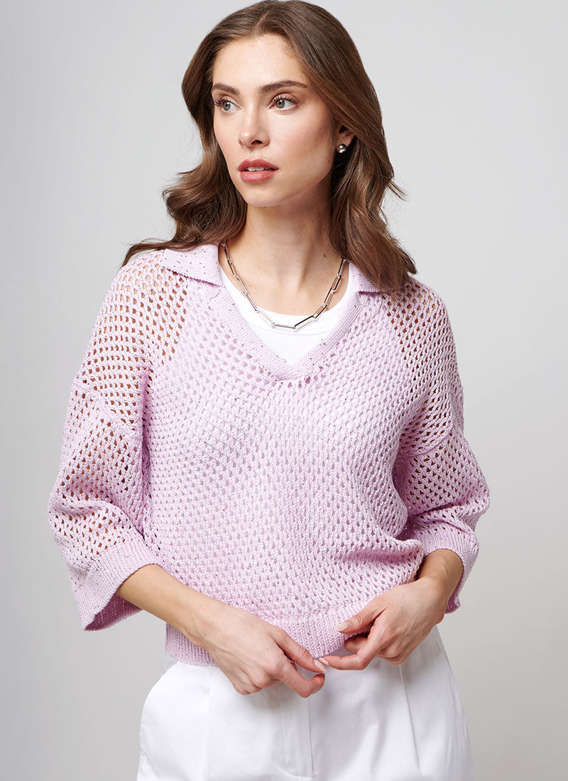 Peserico Cotton Cordonet Knit with Sequins