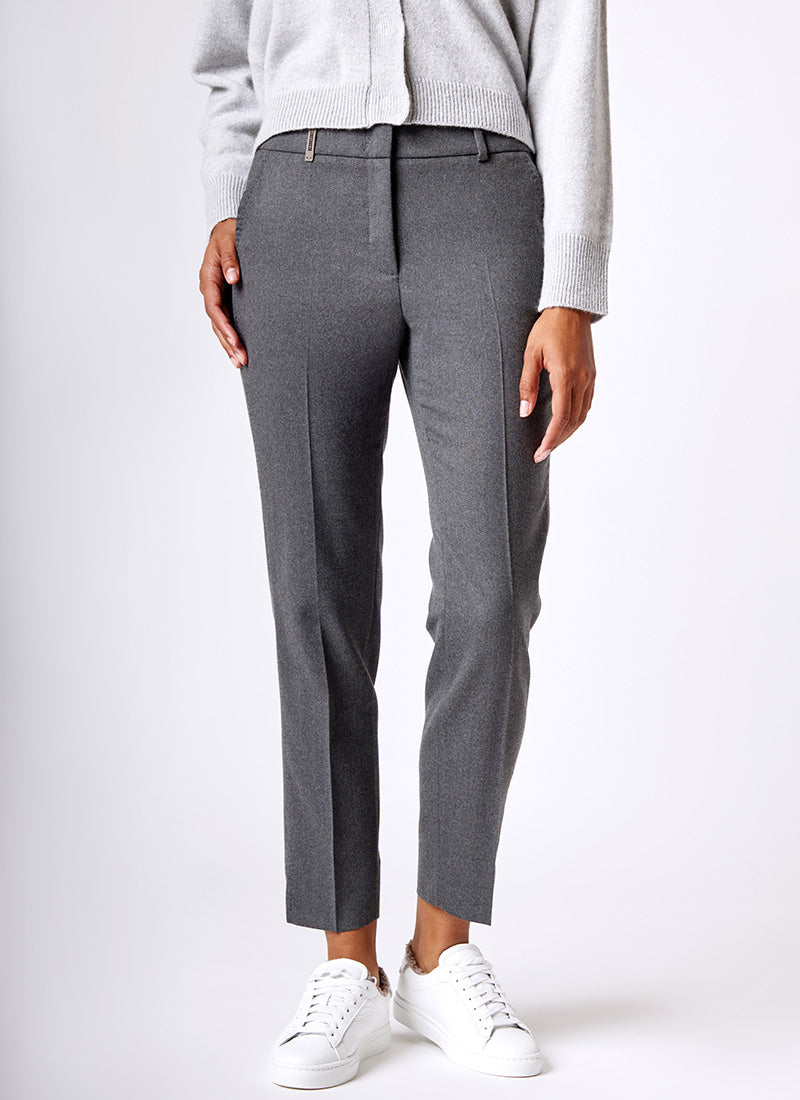 Peserico Stretch-Wool Slim-Fit Pant