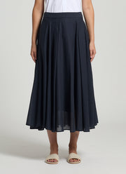 Peserico Cotton Voile Midi Skirt