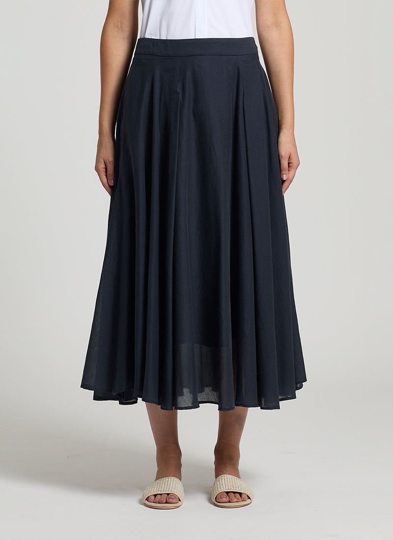 Peserico Cotton Voile Midi Skirt
