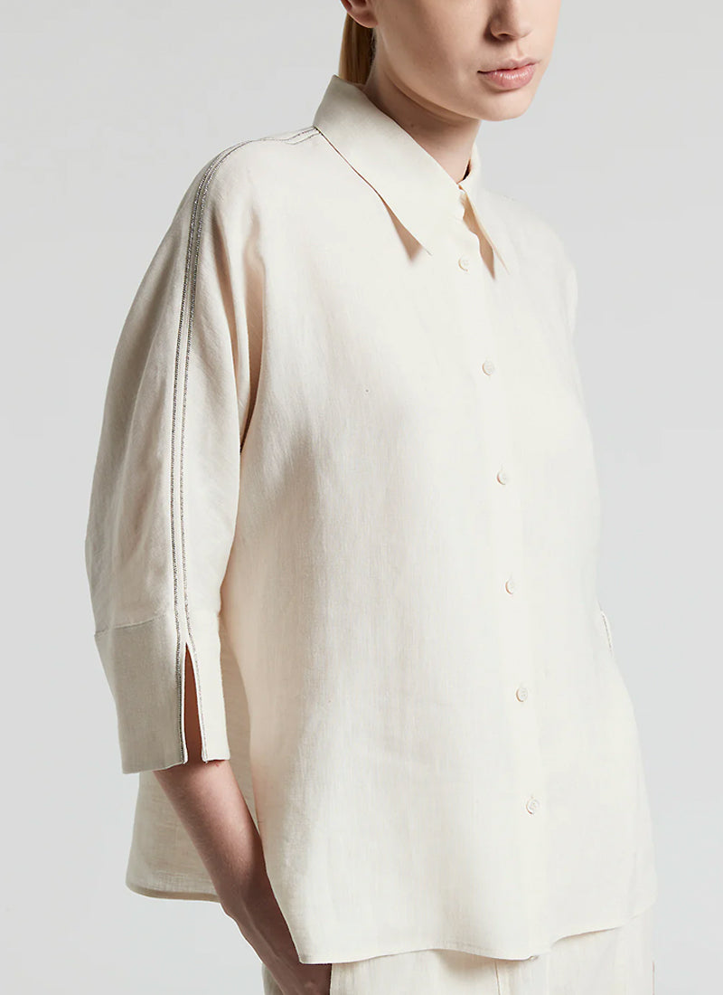 Peserico Elbow Linen Shirt