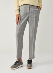 Peserico Glencheck Cigarette Pant