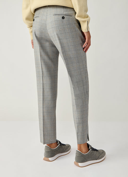 Glencheck Cigarette Pant by Peserico at Andrews
