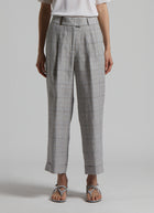 Peserico Glen Check Linen Trouser