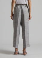 Peserico Glen Check Linen Trouser