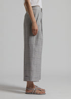 Peserico Glen Check Linen Trouser