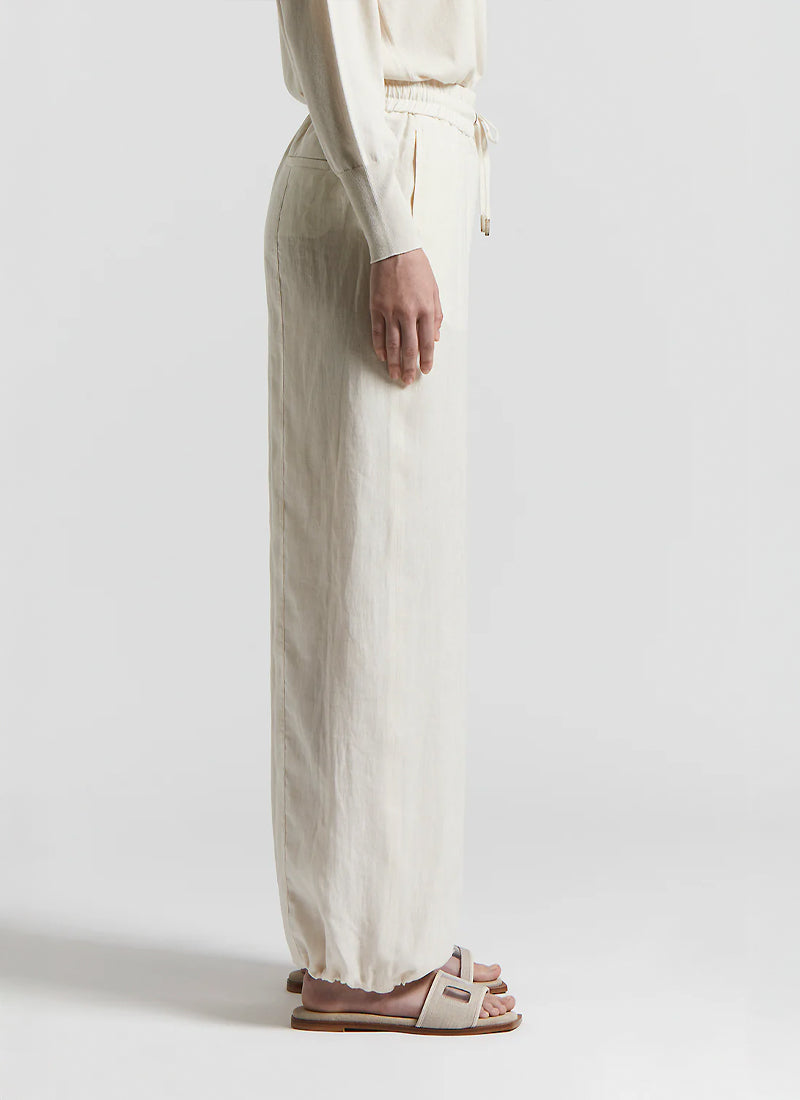 Peserico Linen Draw String Pant