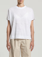 Peserico Linen Jersey Lurex Detail Top