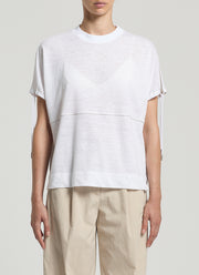 Peserico Linen Jersey Lurex Detail Top