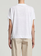 Peserico Linen Jersey Lurex Detail Top