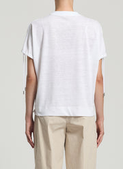 Peserico Linen Jersey Lurex Detail Top