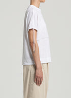 Peserico Linen Jersey Lurex Detail Top