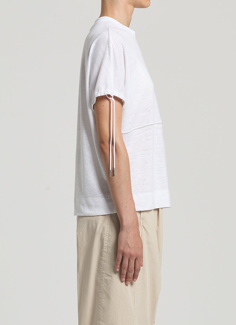 Peserico Linen Jersey Lurex Detail Top