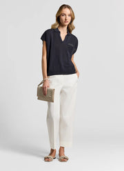 Peserico Tricot Crepe Linen Sweater