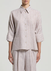 Peserico Linen Striped Shirt