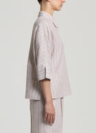 Peserico Linen Striped Shirt