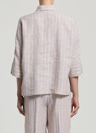 Peserico Linen Striped Shirt