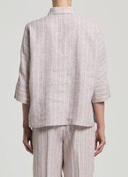 Peserico Linen Striped Shirt