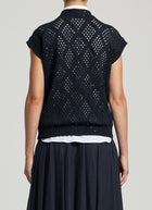 Peserico Micro Sequin Sleeveless Cardigan
