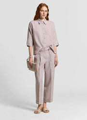Peserico Linen Striped Pant