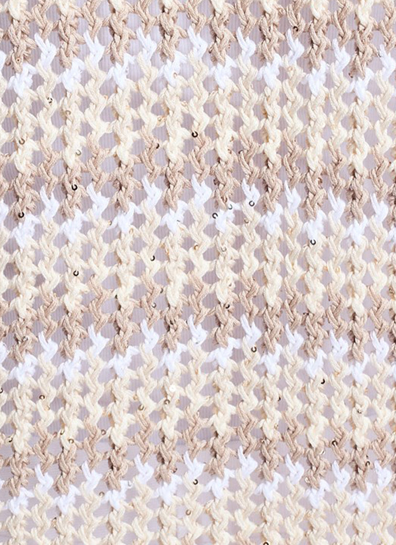 Sequin Tricot Cotton Sweater by Peserico