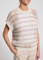 Peserico Sequin Tricot Cotton Sweater