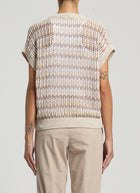 Peserico Sequin Tricot Cotton Sweater
